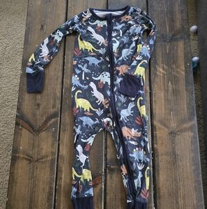 Dinosaur Print Kids One Piece Pajama